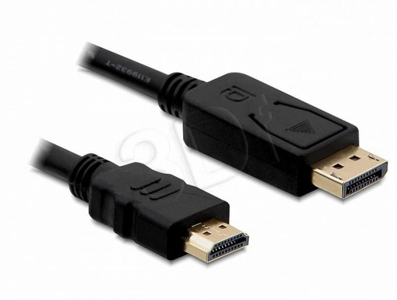 Delock DP ir HDMI kabelis su auksinėmis jungtimis
