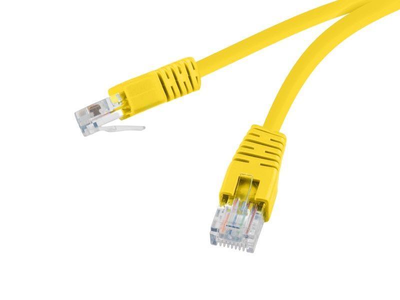 Gembird patchcord RJ45, įlieta apsauga, kat. 5e, FTP, 0,5 m, geltona (PP22-0.5M/Y)