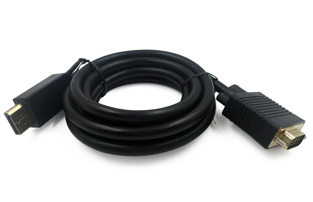 GEMBIRD CCP-DPM-VGAM-6 Gembird DisplayPort to VGA adapter cable, juodas, 1.8m
