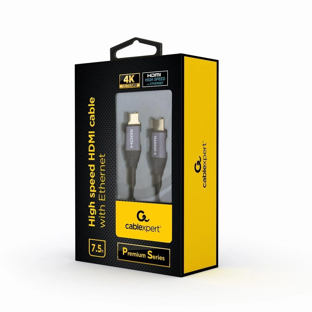 GEMBIRD CCBP-HDMI-7.5M didelės spartos HDMI kabelis su Ethernet Premium serijos 7.5m