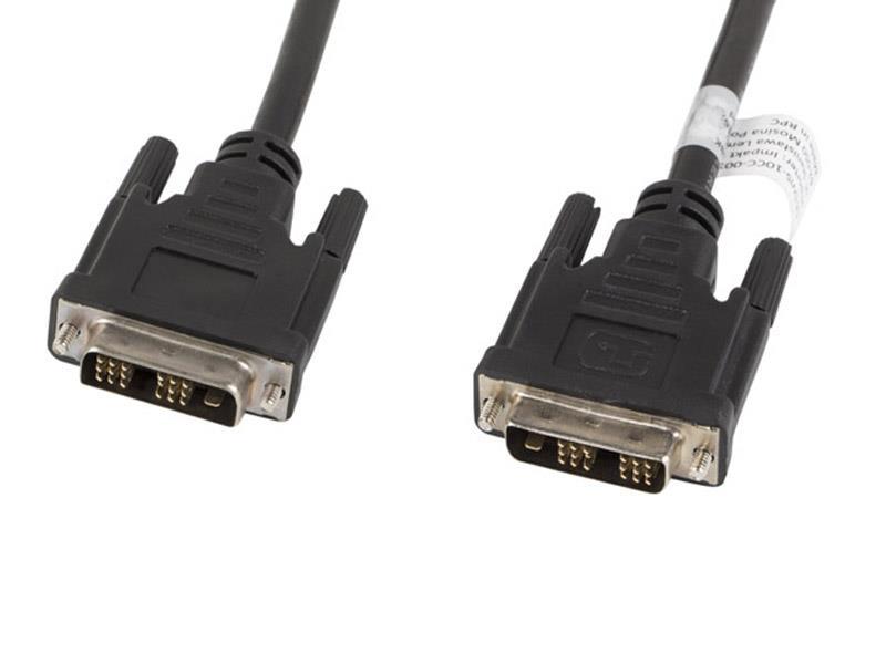 LANBERG CA-DVIS-10CC-0018-BK kabelis DVI-D M 18+1 ->DVI-D M 18+1 1,8 m