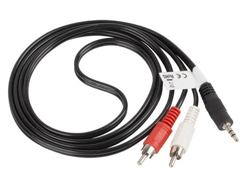 Lanberg 1,5m garso kabelis 3.5mm į 2x RCA