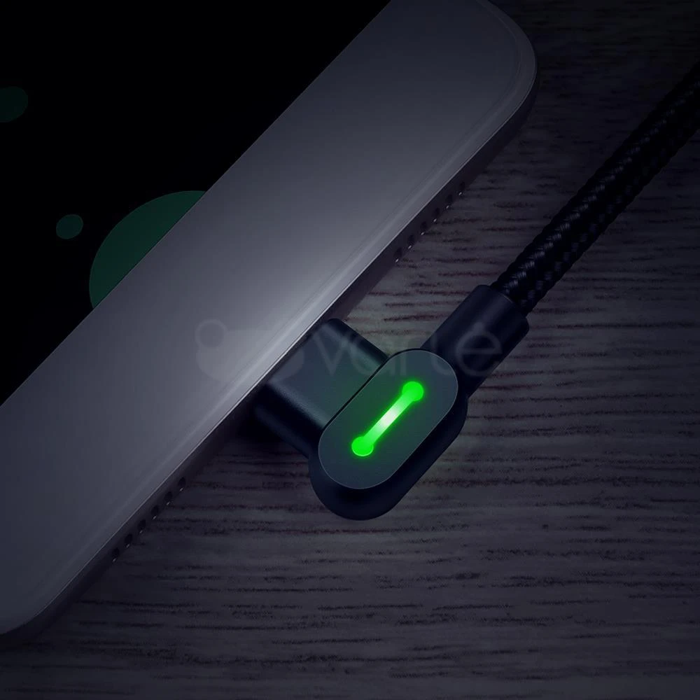 Mcdodo CA-5280 LED USB į mikro USB laidas, 1.2 m (juodas)
