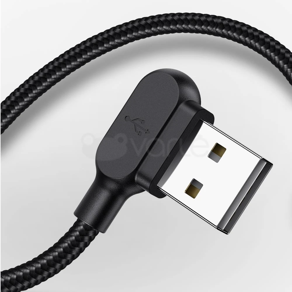 Mcdodo CA-5280 LED USB į mikro USB laidas, 1.2 m (juodas)