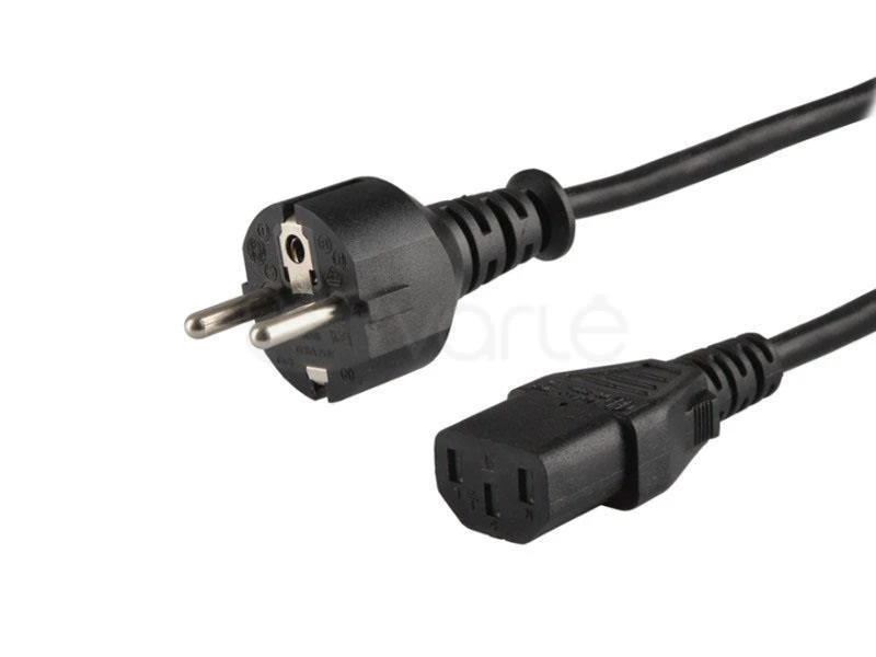 Maitinimo Kabelis - Savio CL-138 1.2 m IEC C13 Vyr. į Type E Mot. Juodas