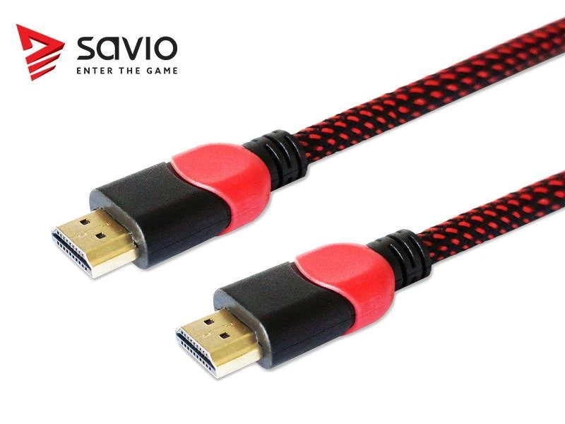 Savio GCL-04 HDMI laidas su pinta izoliacija