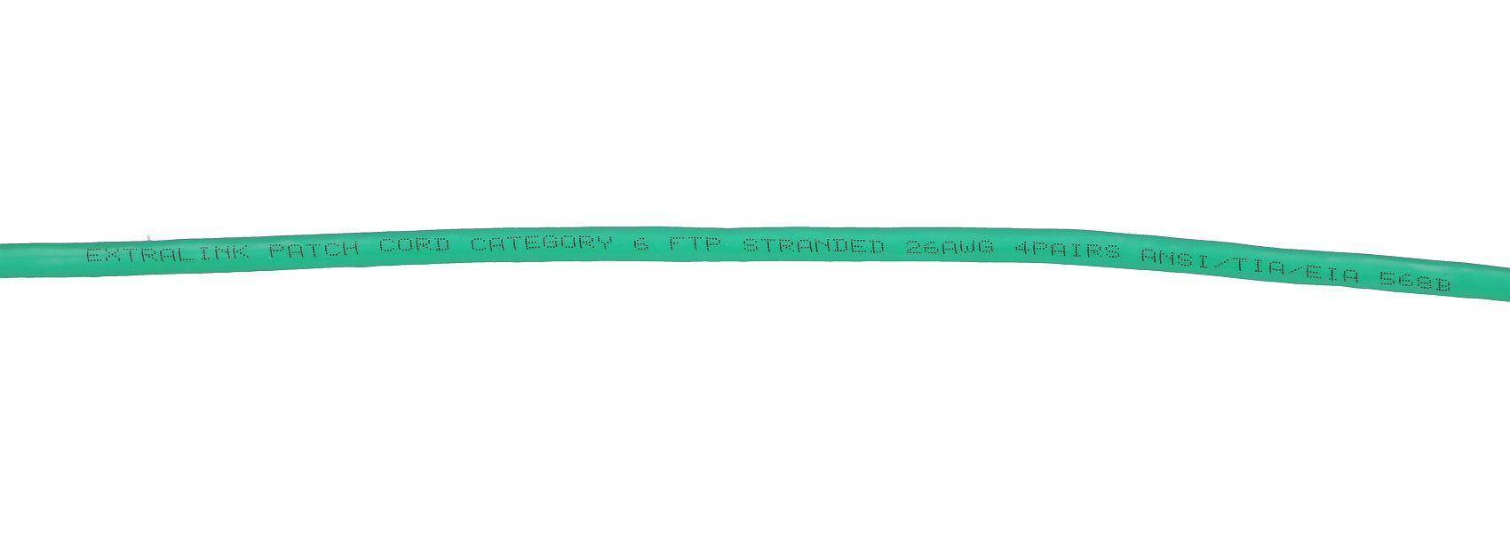 Extralink LAN tinklo kabelis Patchcord CAT.6 FTP 2m 1GBIT folijuota vytos poros, varinis