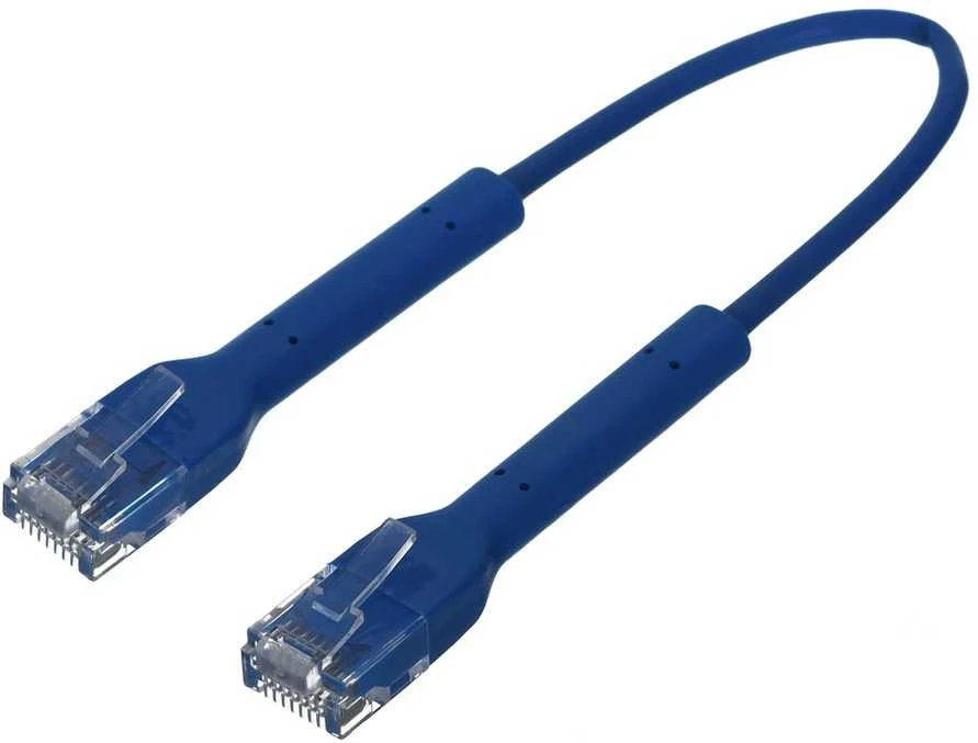 Ubiquiti UBNT UniFi Ethernet jungiamasis kabelis [0,3 m, Cat6, UTP, pintas, juodas]