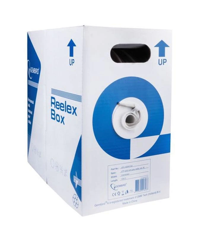 GEMBIRD UPC-5004E-SO Gembird UTP tvirtas kabelis, kat. 5e, 305m, pilka
