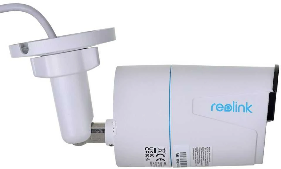 Reolink | IP kamera | RLC-510A | Kulka | 5 MP | Fiksuotas objektyvas | Maitinimas per Ethernet (PoE) | IP66 | H.264 | „MicroSD“ (maks. 256 GB) | Baltas