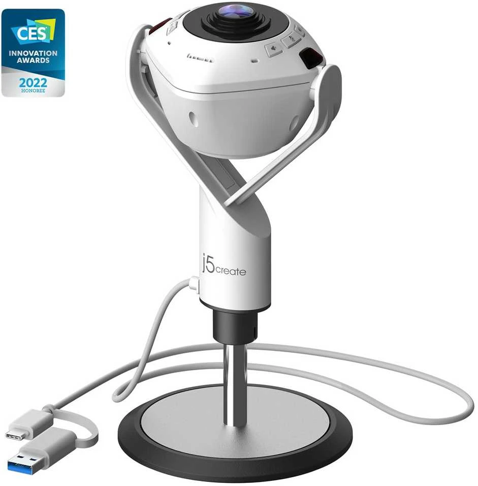 Internetinė kamera j5create 360 AI-POWERED WEBCAM WITH