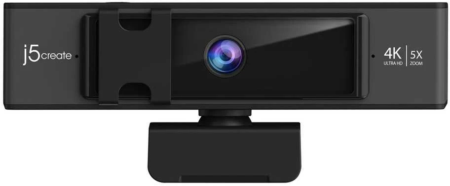 J5create Zoom USB 4K ULTRA HD internetinė kamera 5X – skaitmeninis priartinimas su nuotolinio valdymo pultu