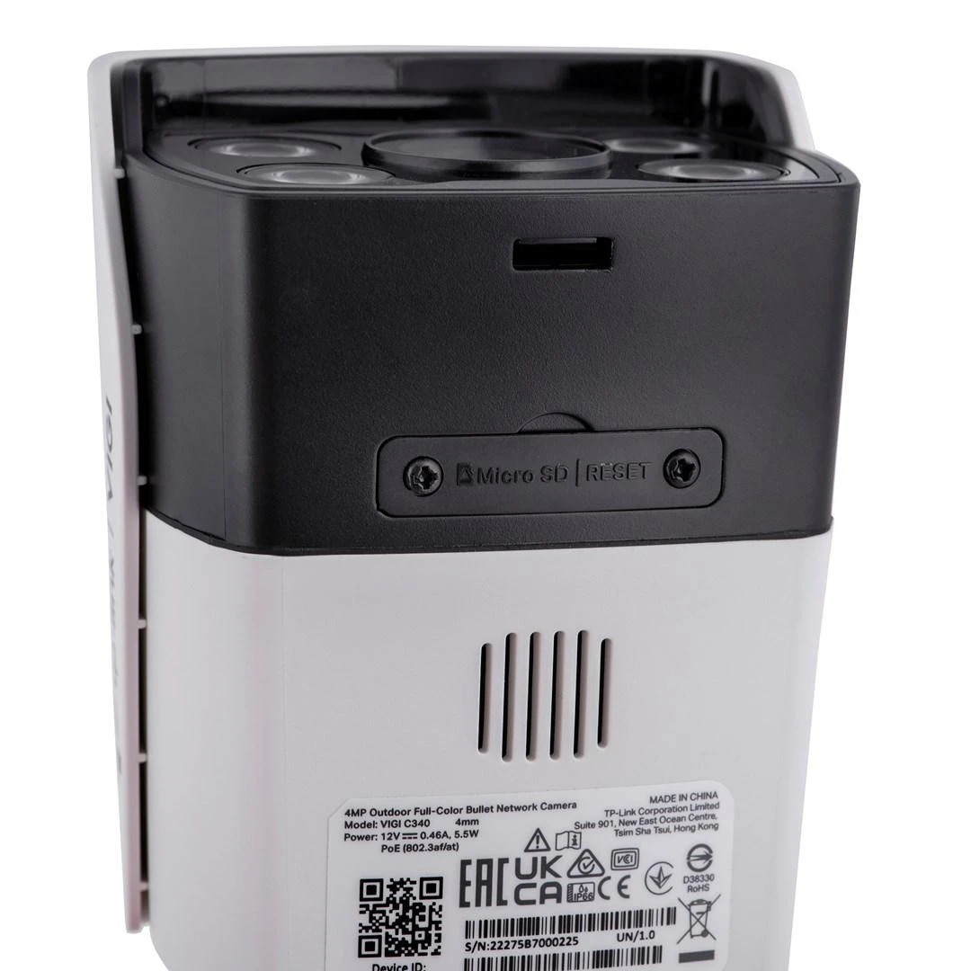 TP-LINK | VIGI 4MP lauko visų spalvų tinklo kamera | VIGI C340 | Kulka | 4 MP | 6 mm | IP66 | H.265+/H.265/H.264+/H.264 | MicroSD