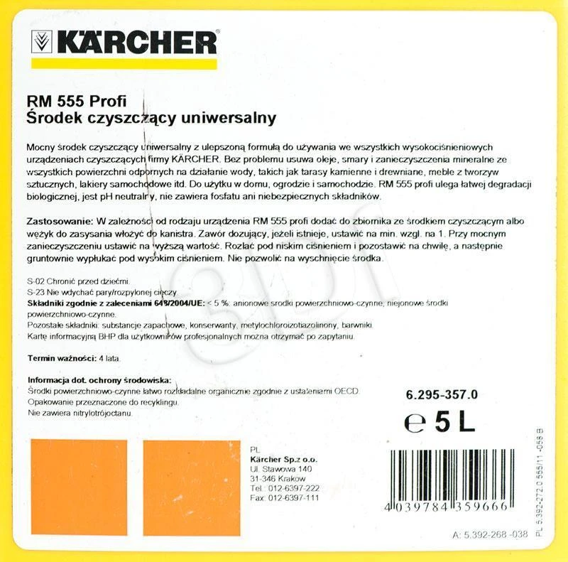 Universalus valiklis Kärcher RM 555 5000ml