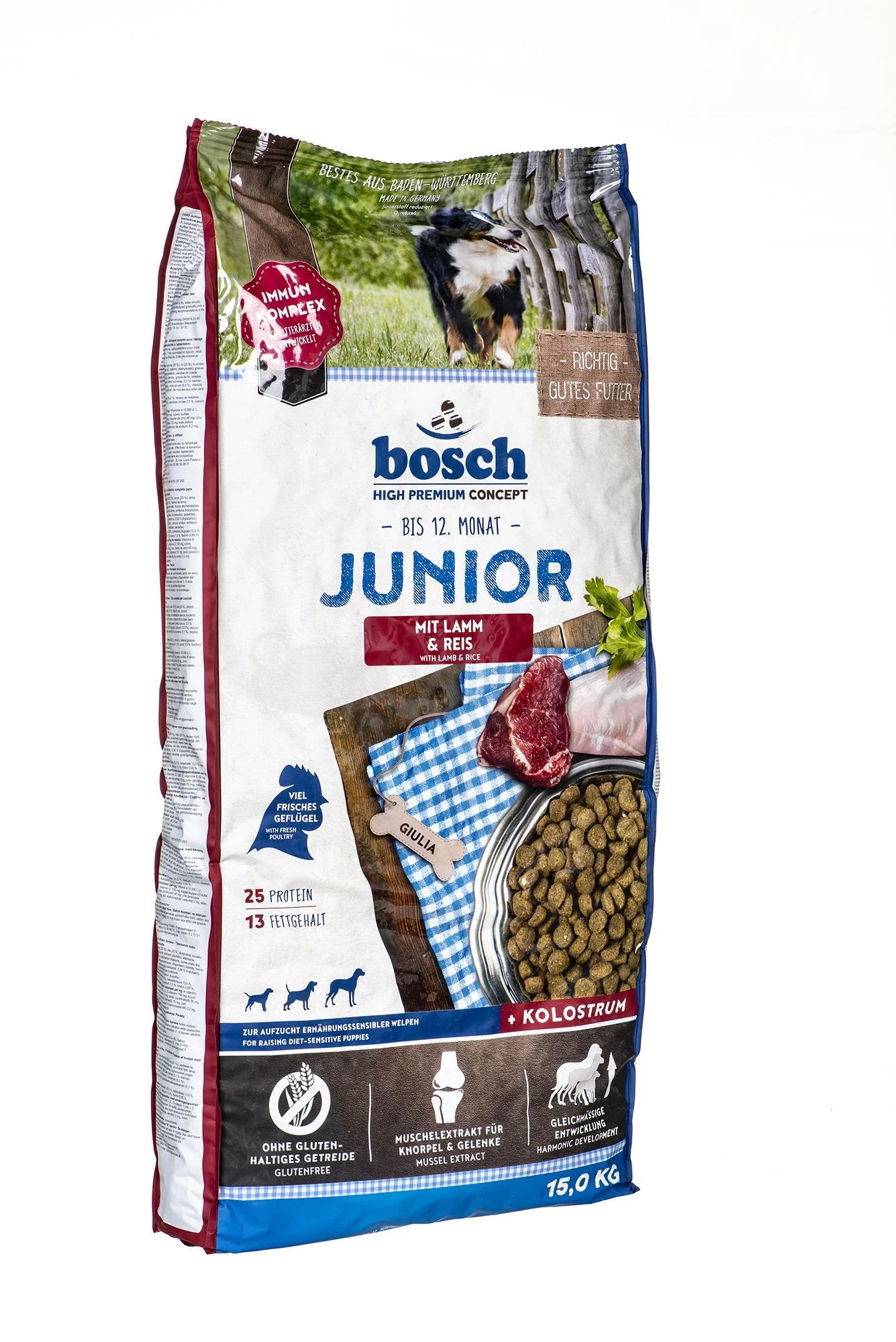 Junior su ėriena ir ryžiais 15kg