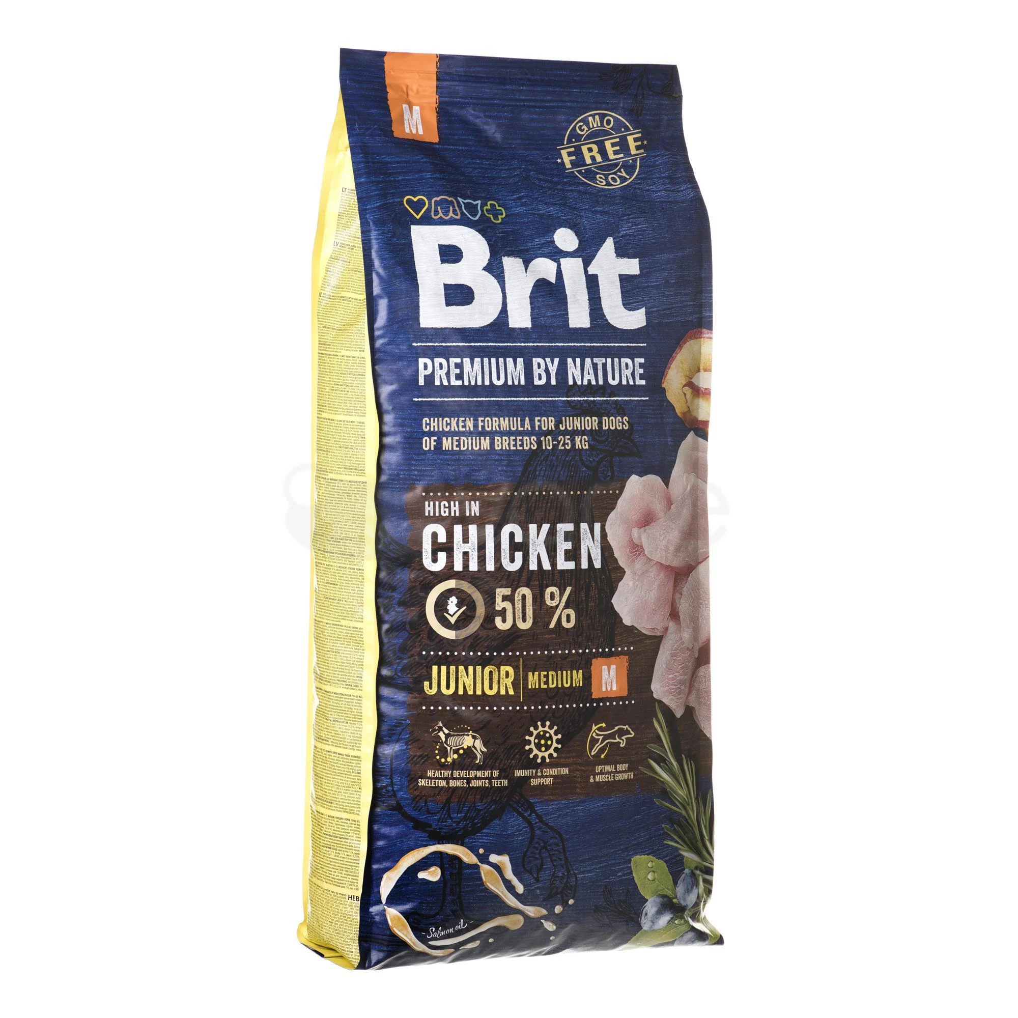 BRIT PREMIUM Dog by Nature Junior M 15kg