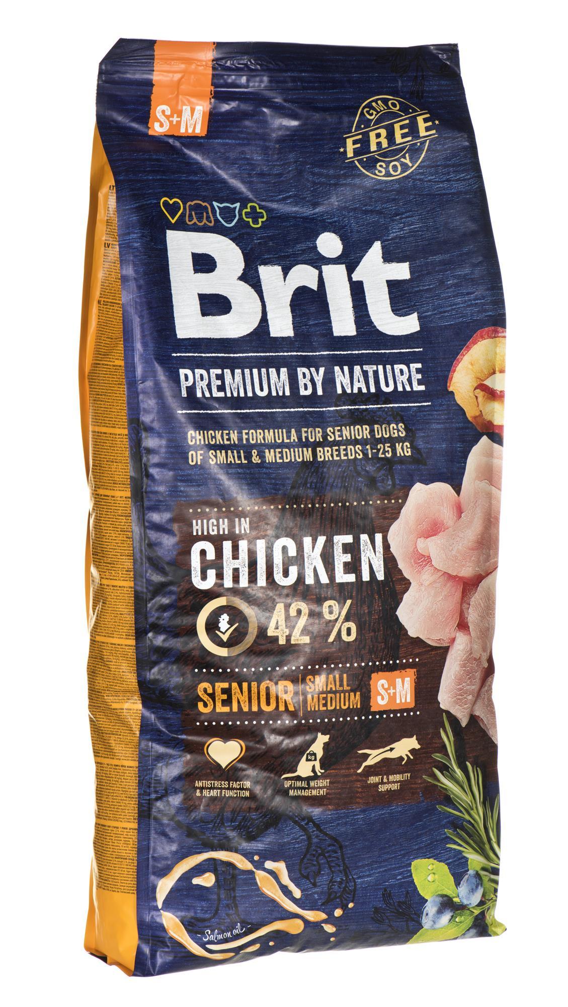 BRIT PREMIUM Dog by Nature Senior S/M 15kg