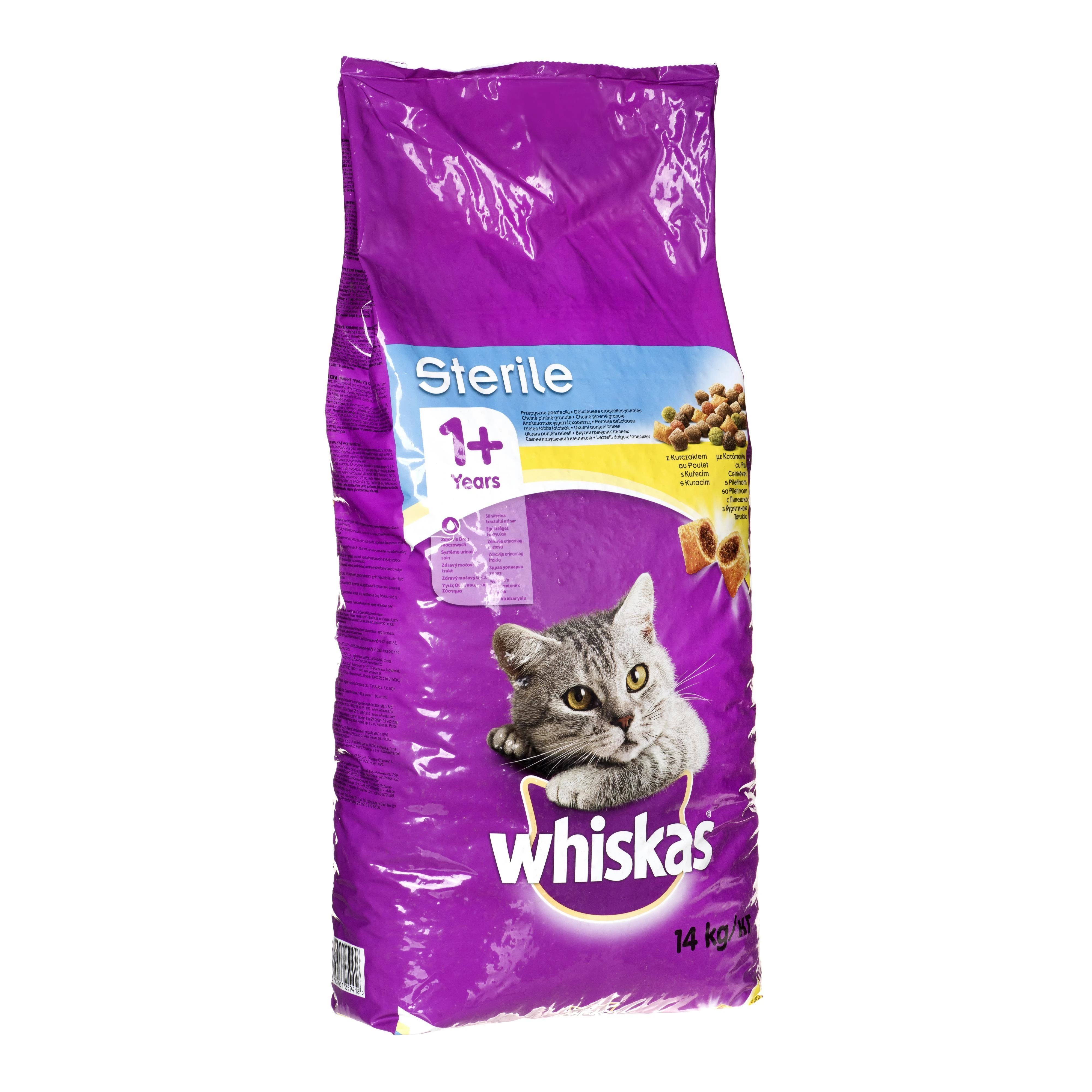 Whiskas Cat Adult Sterile su Vištiena 14kg