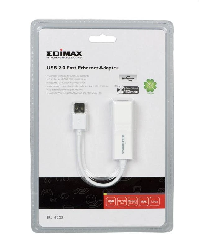 Edimax EU-4208 tinklo plokštė pakuotėje
