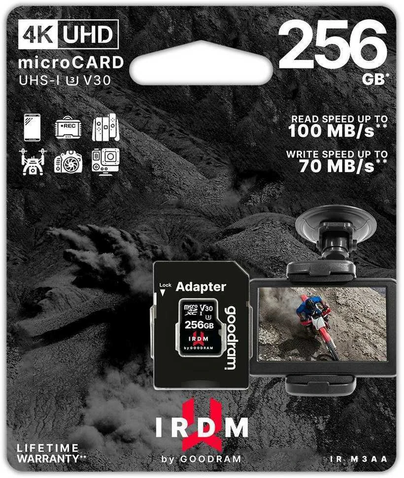 Goodram 256GB atminties kortelė su adapteriu
