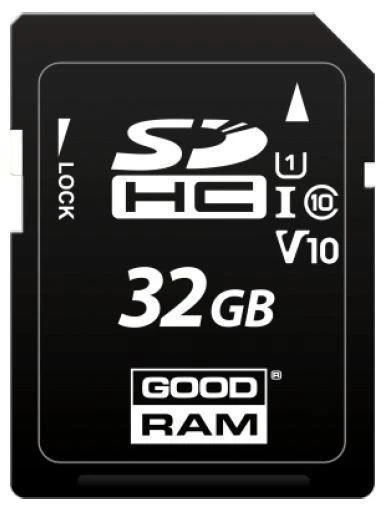 Goodram 32GB SDHC atminties kortelė su užrakto jungikliu