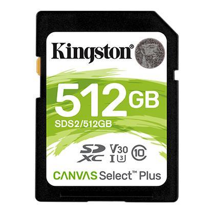Atminties kortelė KINGSTON 512GB SDXC Canvas Select Plus 100R C10 UHS-I U3 V30