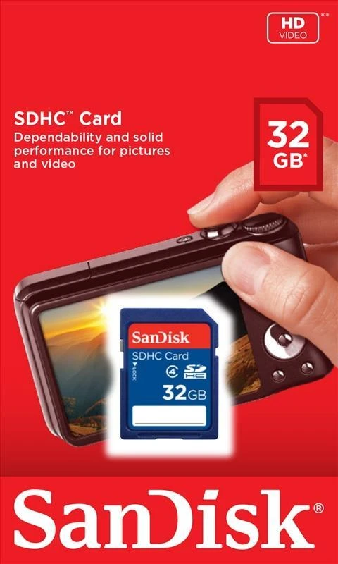 SanDisk SDHC 32GB atminties kortelė 4 klasės