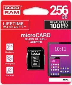 Atminties kortelė GOODRAM SDHC 256GB 10 klasės UHS atmintis