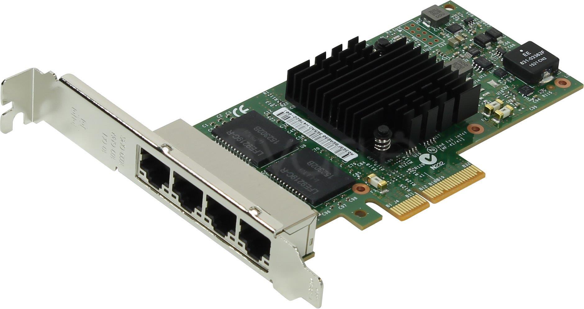 INTG INTEL Ethernet serverio adapteris I350-T4V2 dėžutė