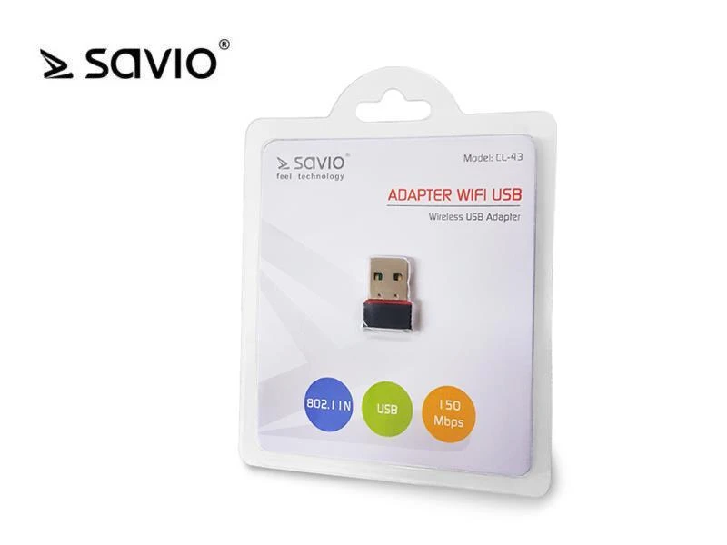 Savio ELMAK CL-43 tinklo plokštė WLAN 150 Mbit/s