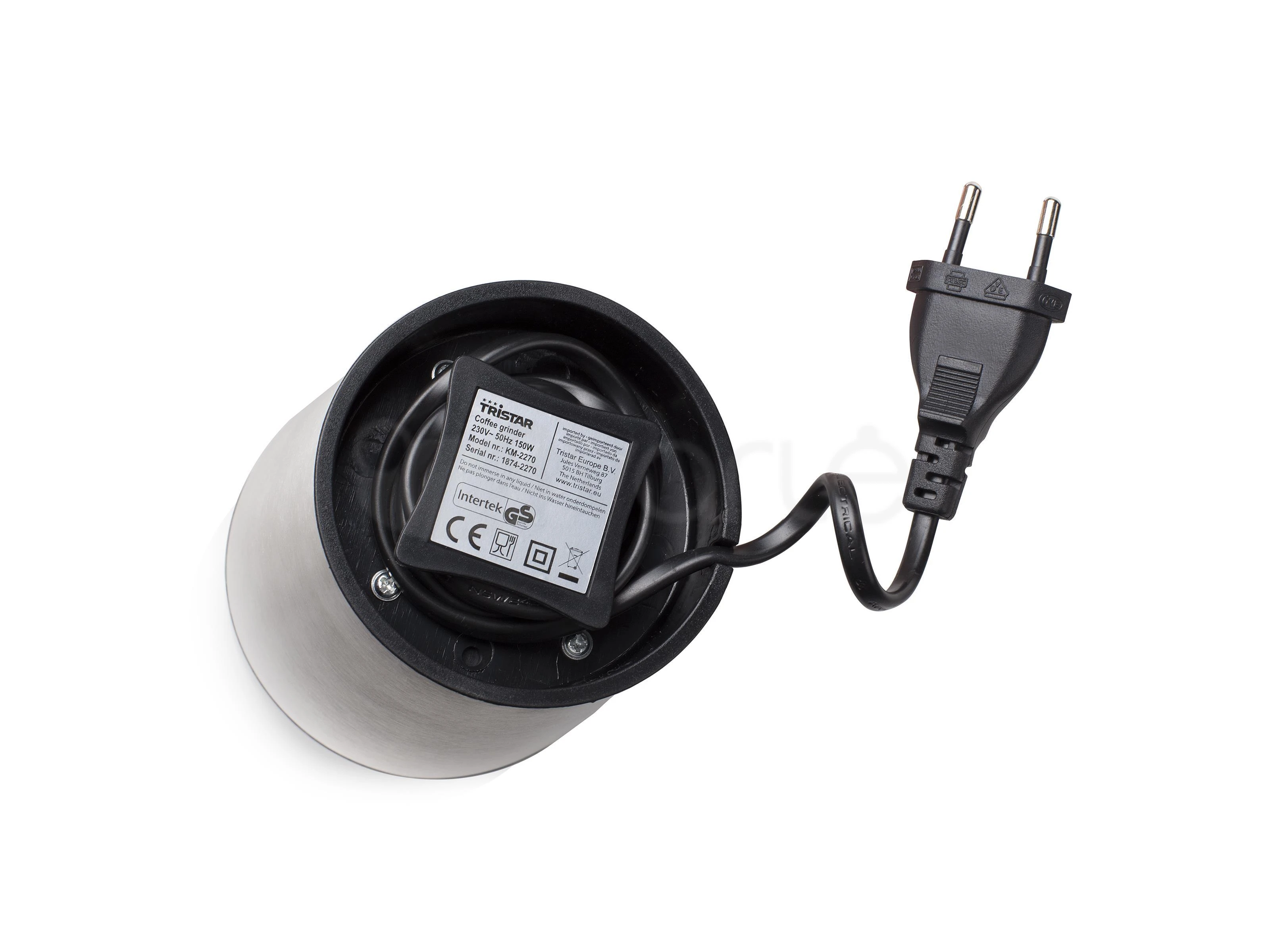Tristar Kavamalė | KM-2270 | 150 W | Kavos pupelių talpa 70 g | Puodelių skaičius 10 vnt. | Nerūdijantis plienas