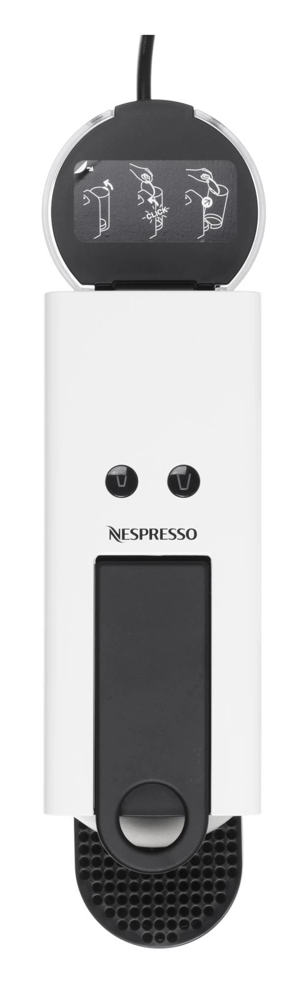 Kavos aparatas kapsulinis Krups Nespresso Essenza Mini XN1101 (1260W, baltos spalvos)