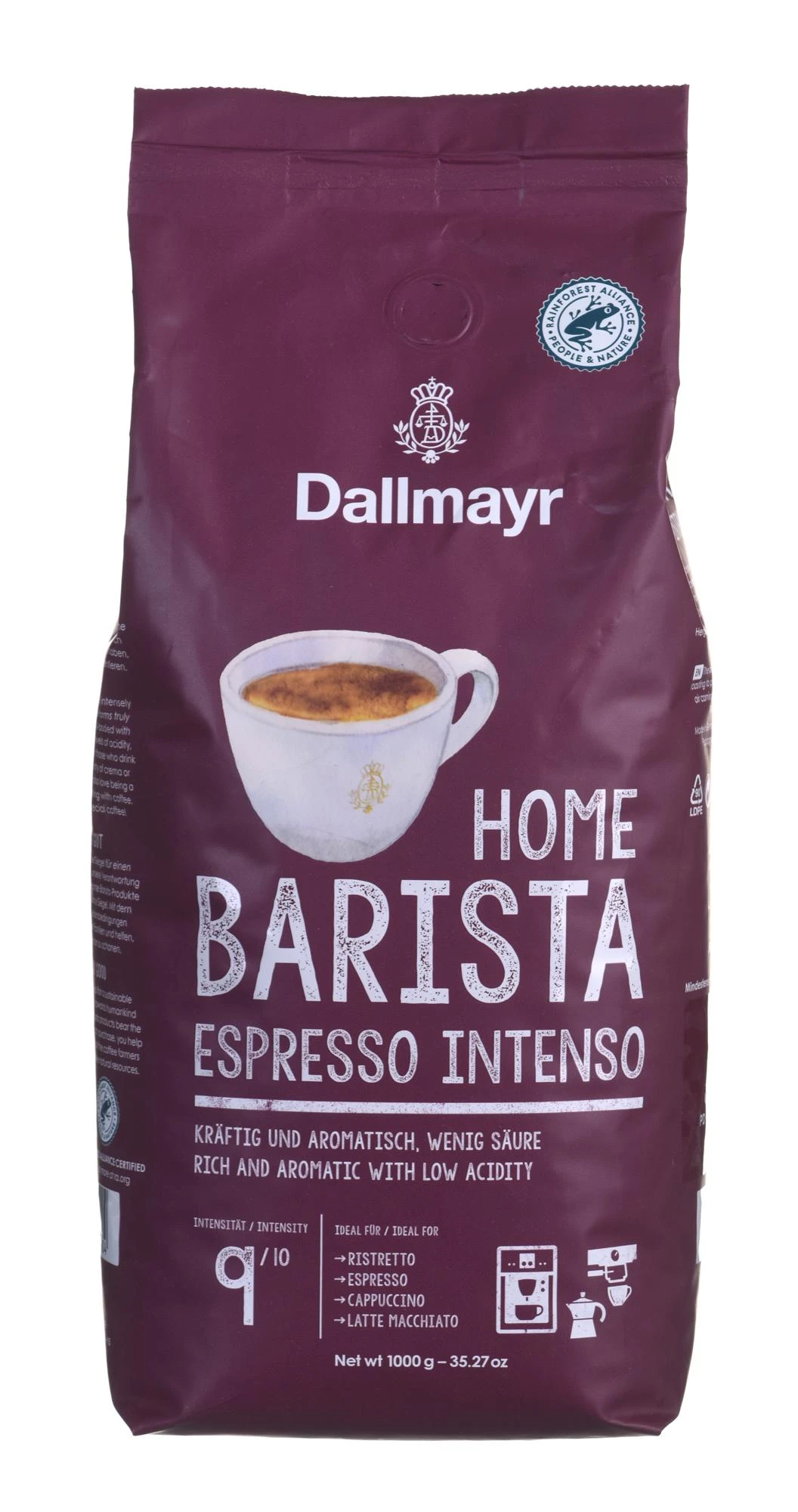 Kavos pupelės Dallmayr Home Barista Espresso Intense 1kg