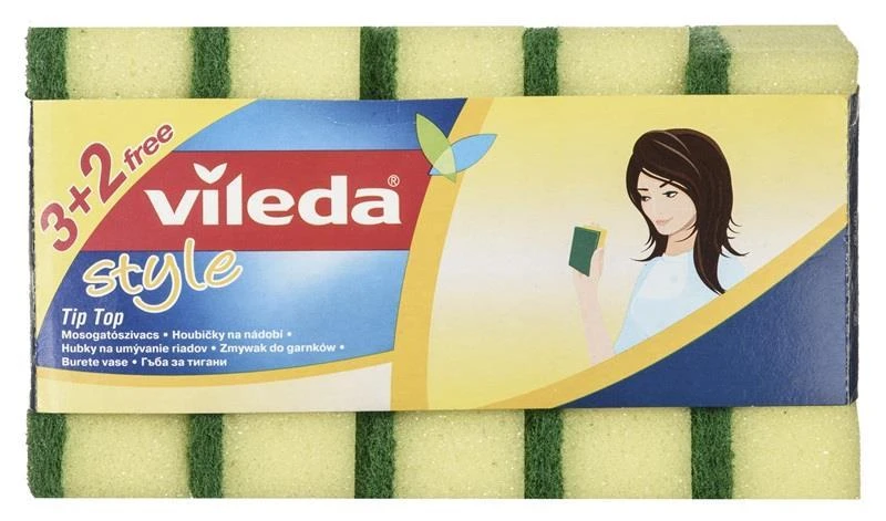 VILEDA Tip Top universalios kempinės kasdieniam valymui, 3 vnt.