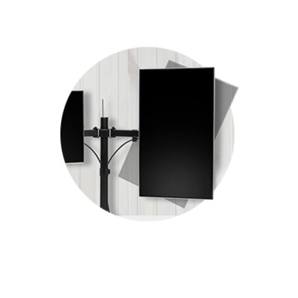 Kensington K55409WW SmartFit Ergo Dual Extended Monitorius Arm Monitoriaus laikiklis, Juoda