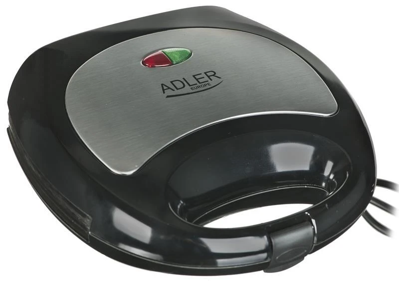 Sumuštinių keptuvas Adler | Sumuštinių keptuvė | AD 3015 | 750 W | Lentelių skaičius 1 | Kepinių skaičius 2 | Juodas