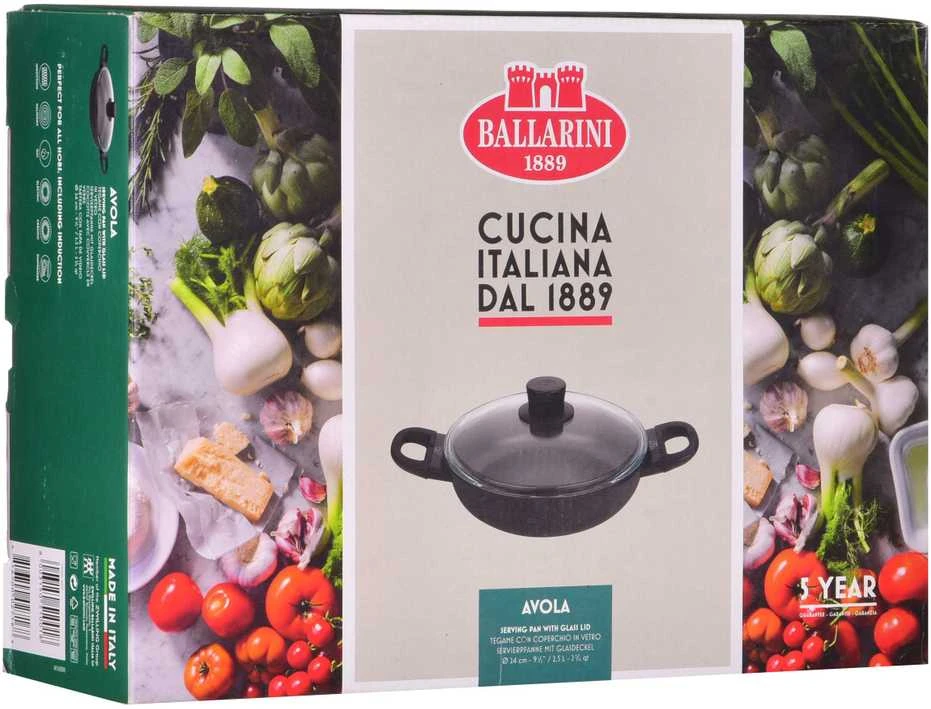 BALLARINI Avola gili keptuvė su 2 rankenomis, titano spalvos, 24 cm 75002-922-0