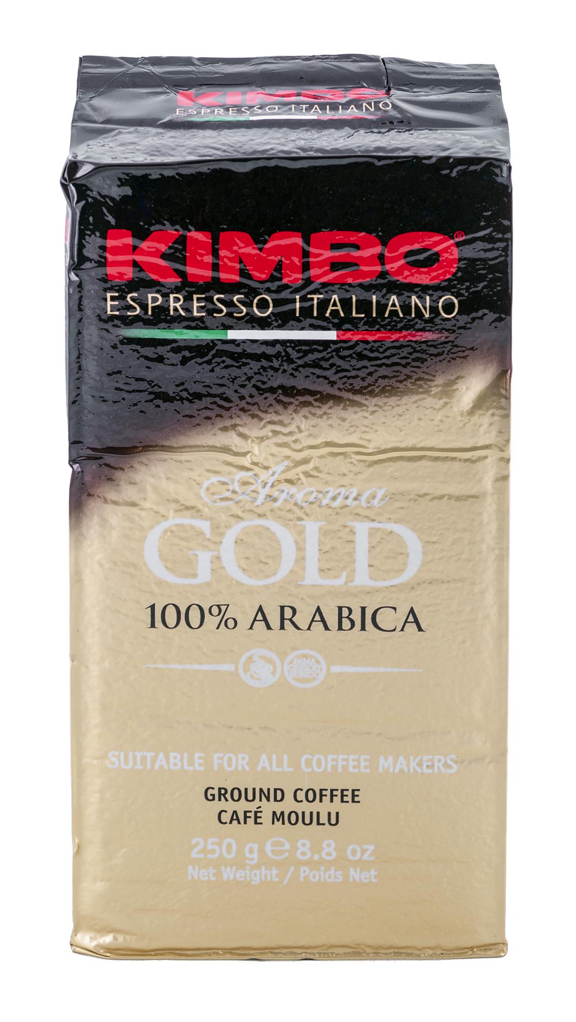 Kimbo Aroma Gold 100% Arabica 250 g Kavos milteliai