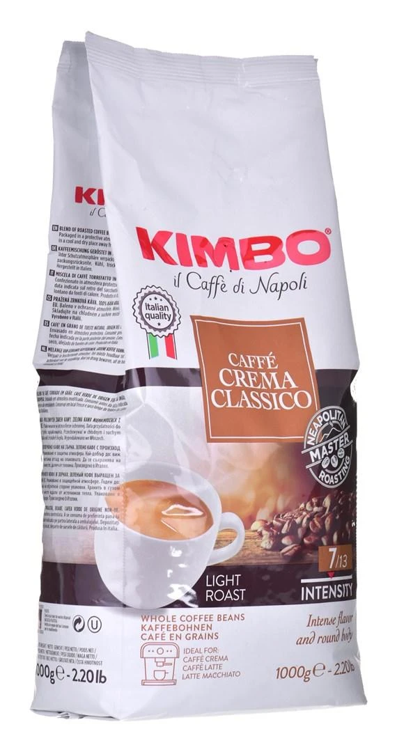 Kimbo Caffe Crema Classico 1kg pupelių