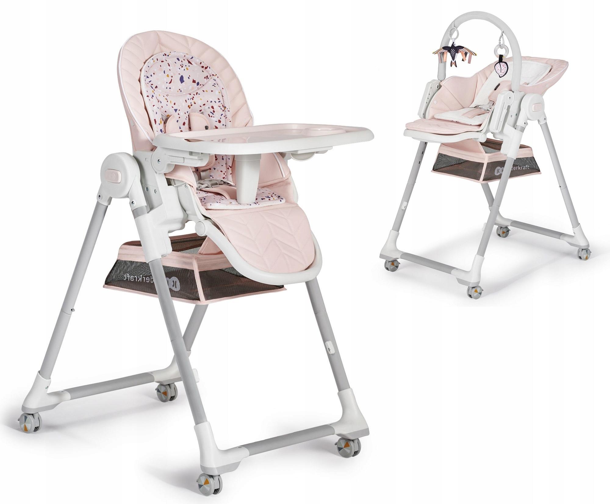 KINDERKRAFT aukšta maitinimo kėdė LASTREE, rožinė, KHLAST00PNK0000