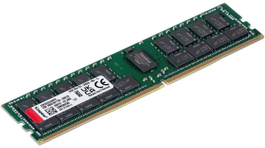 „Kingston KSM32RD4/64MFR“ 64 GB 3200 MT/s DDR4 ECC Reg CL22 DIMM 2Rx4 Micron F Rambus | Kingstonas