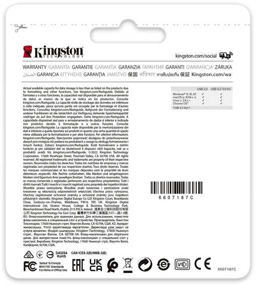 KINGSTON 64GB DataTraveler Exodia Onyx