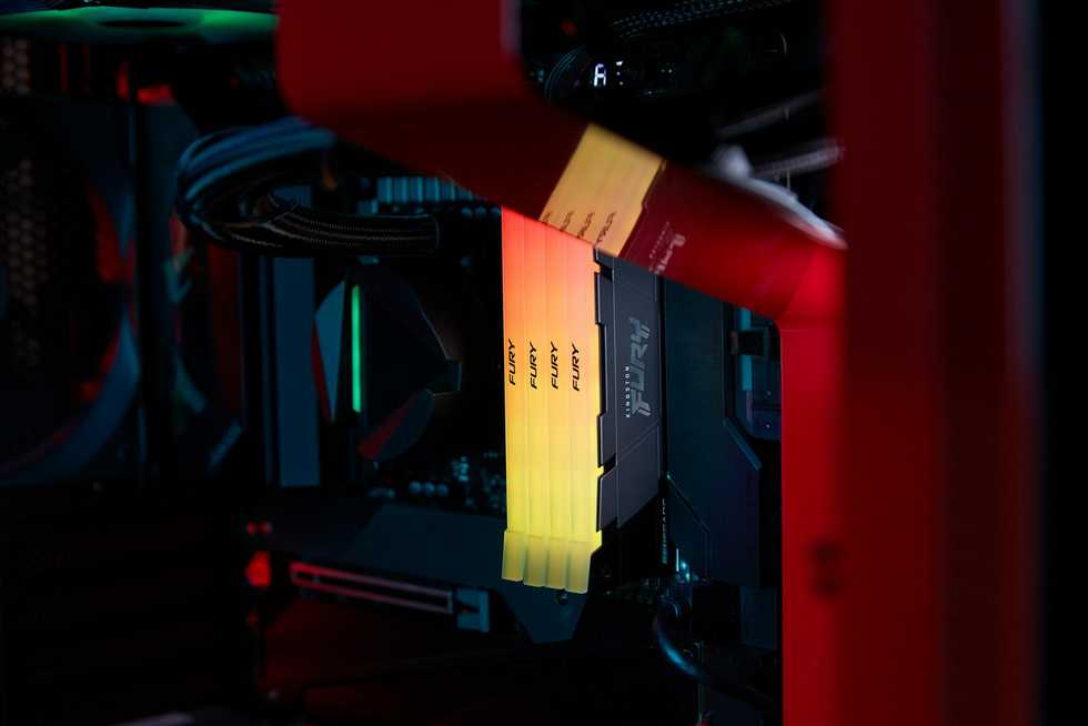 RAM „Kingston KF436C16RB2AK2/16“ 16 GB 3600 MT/s DDR4 CL16 DIMM (2 vnt. rinkinys) FURY Renegade RGB | „Kingston“