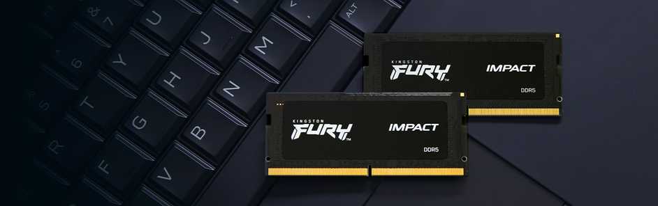 Nešiojamo kompiuterio atmintis „Kingston KF548S38IBK2-64“ 64 GB 4800 MHz DDR5 CL38 SODIMM (2 vnt. rinkinys) „FURY Impact“ | „Kingston“