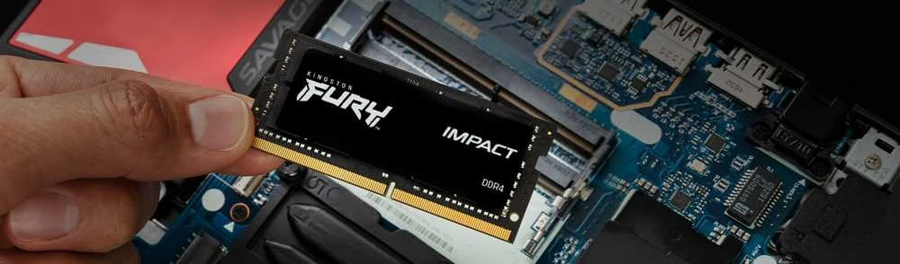 Nešiojamo kompiuterio atmintis Kingstonas | Fury Impact | 8 GB | DDR4 | 3200 MHz | Užrašų knygelė | Registracijos Nr. | ECC Nr