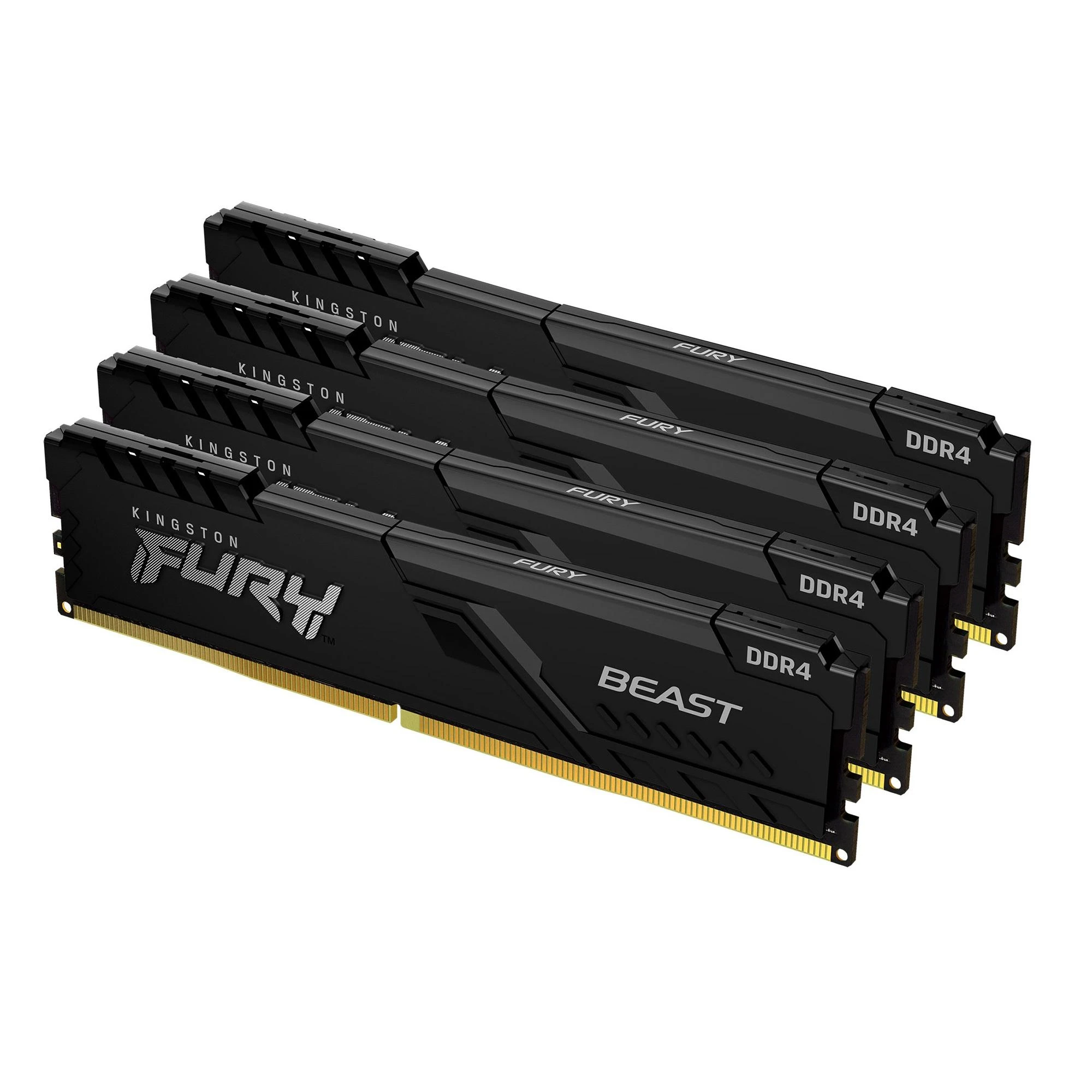 RAM Kingston KF436C18BBK4/128 128GB 3600MHz DDR4 CL18 DIMM (Kit of 4) FURY Beast Juodas | Kingstonas