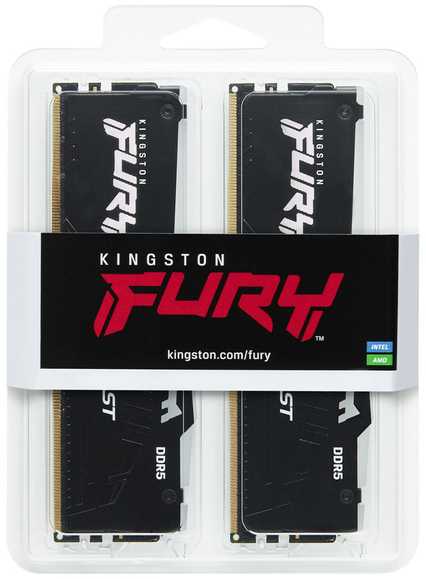 RAM „Kingston KF556C36BBEAK2-64“ 64 GB 5600 MT/s DDR5 CL36 DIMM (2 vnt. rinkinys) „FURY Beast RGB EXPO“ | „Kingston“