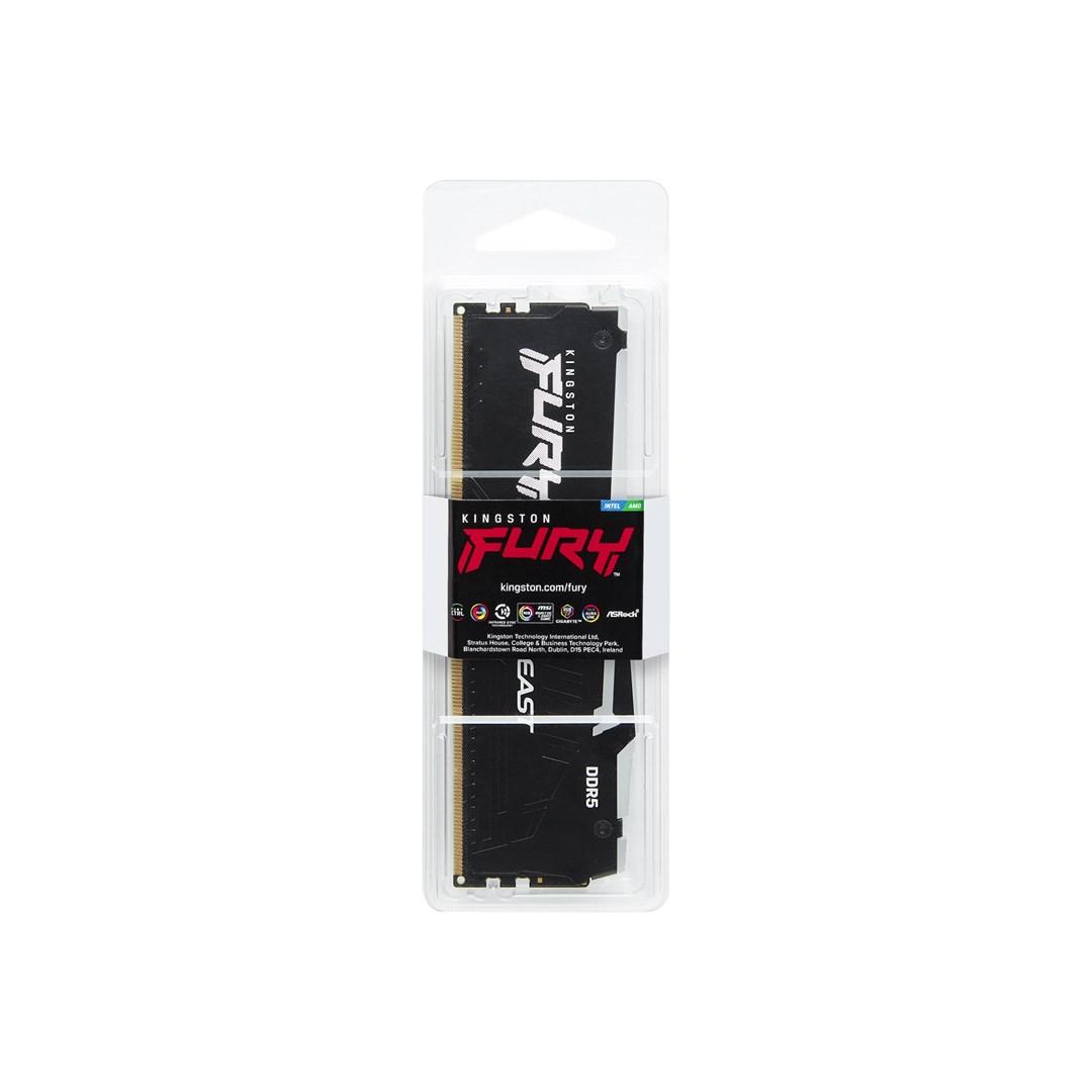 RAM „Kingston KF556C40BBA-32“ 32 GB 5600 MT/s DDR5 CL40 DIMM FURY Beast RGB atmintis | Kingstonas