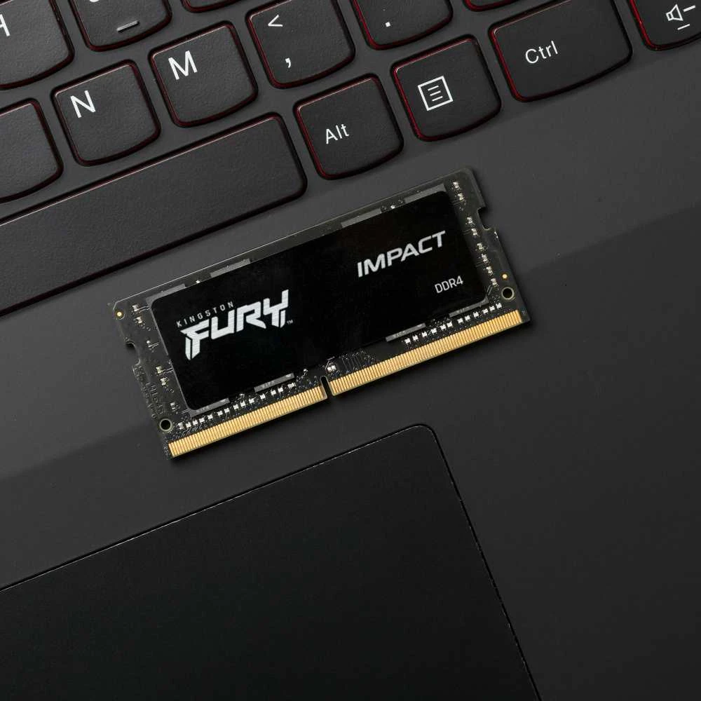 Nešiojamo kompiuterio atmintis Kingstonas | Fury Impact | 8 GB | DDR4 | 3200 MHz | Užrašų knygelė | Registracijos Nr. | ECC Nr