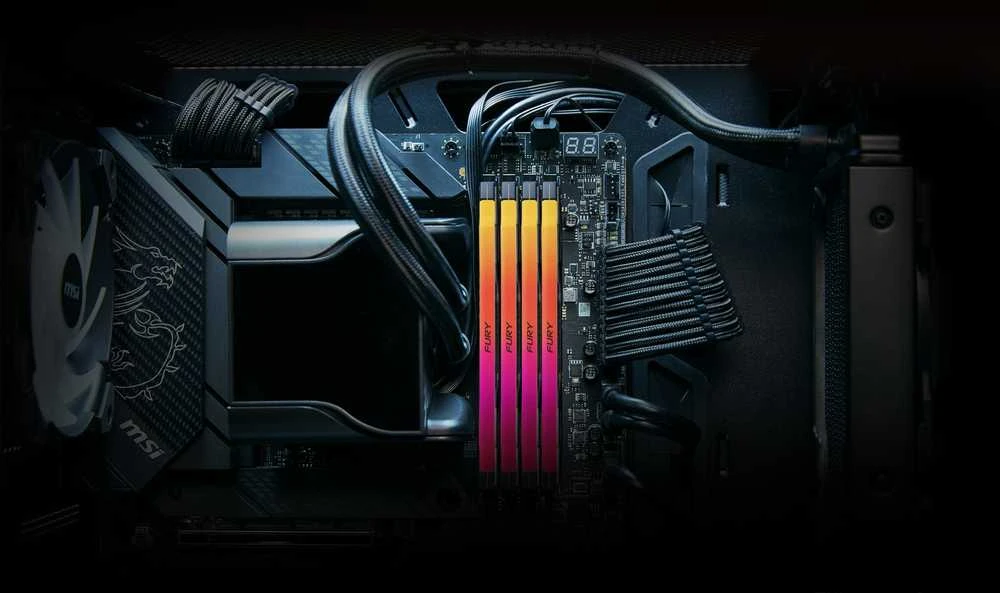 RAM Kingstonas | Fury Beast | 32 komplektas (16GBx2) GB | DDR5 | 6400 MHz | PC/serveris | Registracijos Nr. | ECC Nr